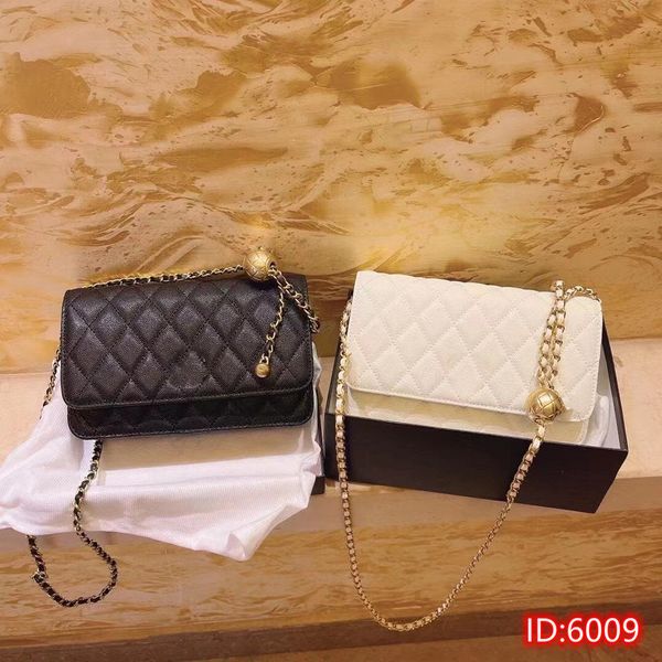 

women's classic fashion luxury designer brand bag genuine leather caviar golden hardware single shoulder cross-body handbag 10