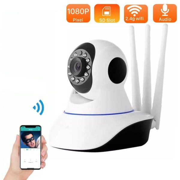 

cameras smart 1080p wifi ip camera wireless indoor 2mp 360 degrees home panoramic night vision max 64gb icsee app