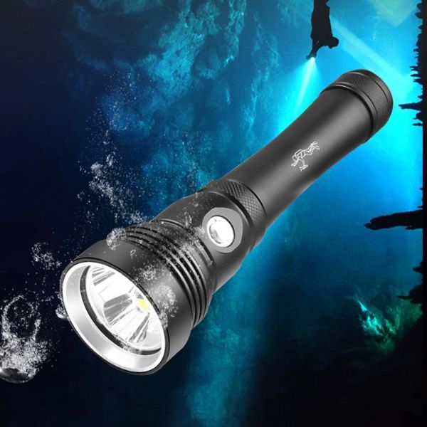 

flashlights torches diving xhp70 super bright aluminum alloy professional dive torch night lights for deep sea operation e