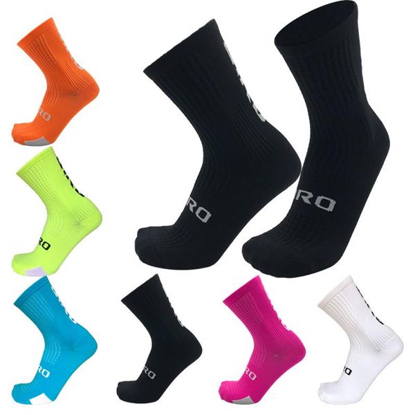 

compression cycling socks men women road bicycle outdoor racing sport running professional competition bike sports, Black