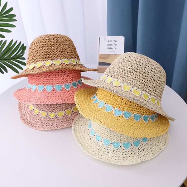 

new summer sunscreen dome fisherman net red fairy straw hat, Yellow