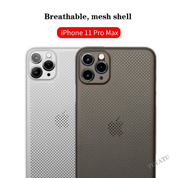 

cell phone pouches heat dissipation breathable cooling case for 11 pro max hollow hole cover ultrathin pp