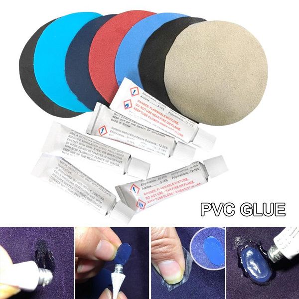 

pool & accessories ly 10pcs pvc glue for air mattress inflating bed boat sofa repair kit patches bfe88
