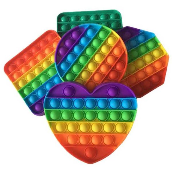 

2021 decompression toys gobang fun silicone game rainbow color deratization desktoys