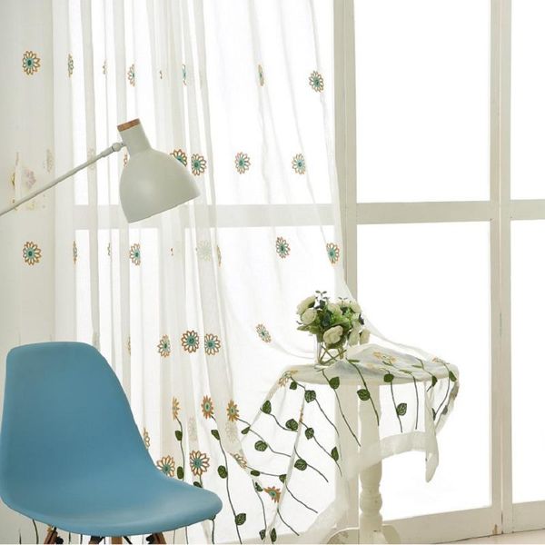 

indonesian small chrysanthemum sunflower curtains for living dining room bedroom. curtain & drapes