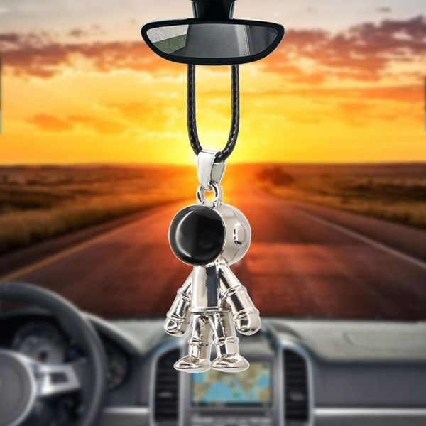 

interior decorations car pendant astronaut ornament hanging auto rear view mirror decoration dangle accessories styling gifts