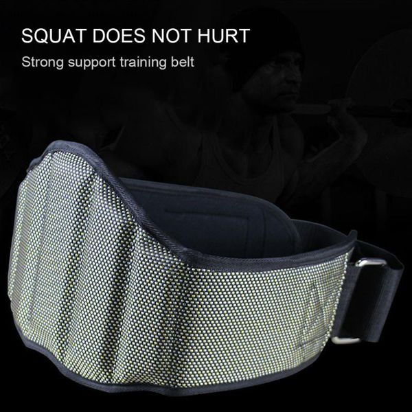 

waist support weight squatting with fitness strength training barbell lifting belt, Black;gray