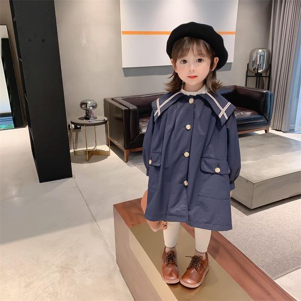 

coat 2021 korea style girls boys autumn cotton fashion full sleeve kids jacket 2-8 years, Blue;gray