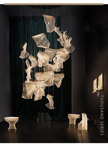 

modern luxury led pendant lights for villa living room el personality clothing store hanging lamp home deco light fixtures lamps