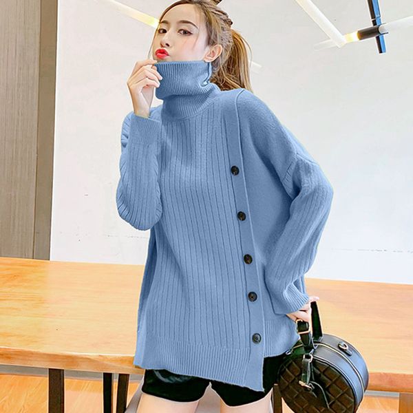 

women's sweaters knitted sweater turtleneck fashion long sleeve female jumper loose ladies'sweater twnp, White;black