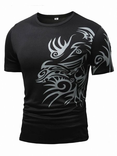 

men graphic print tee q2fi#, White;black