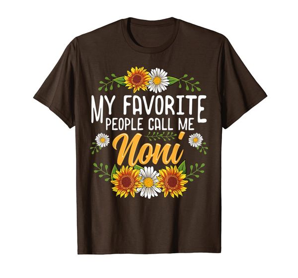 

my favorite people call me noni shirt thanksgiving gifts t-shirt, White;black