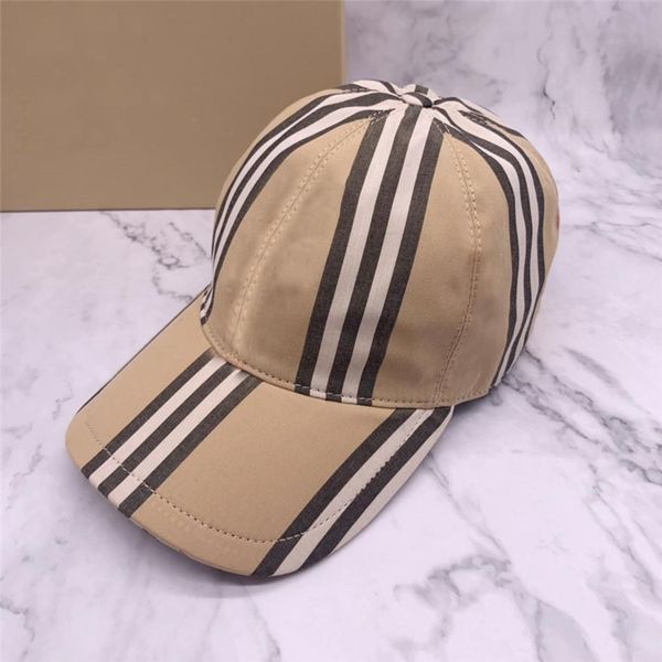 

2022 stripe baseball caps man's cotton classic letter ball cap summer women sun hats outdoor adjustable snapback visor, Blue;gray