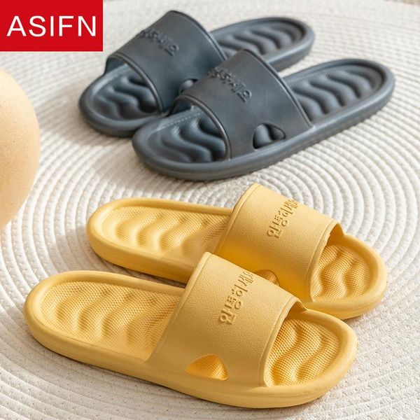 

home women slippers summer household slides couple indoor soft bottom comfortable sandals bath bathroom men, Black