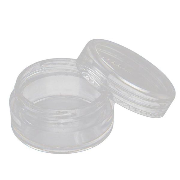 

50pcs empty clear plastic cosmetic jars travel pot containers for cream sample lotion lip refillable bottles storage &