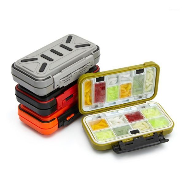 

large capacity fishing tackle box 16 grid double-sided bait lure accessories fish hook up storage1