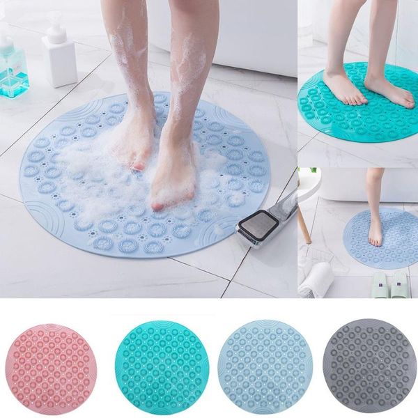 

bath mats non-slip bathtub rug bathroom accessories mat round shower pad with suction cup