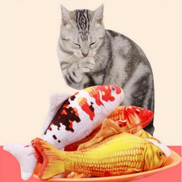 

Cat Toys Simulation Koi Mint Fish Catnip Toy Bite Resistant 4 Colors