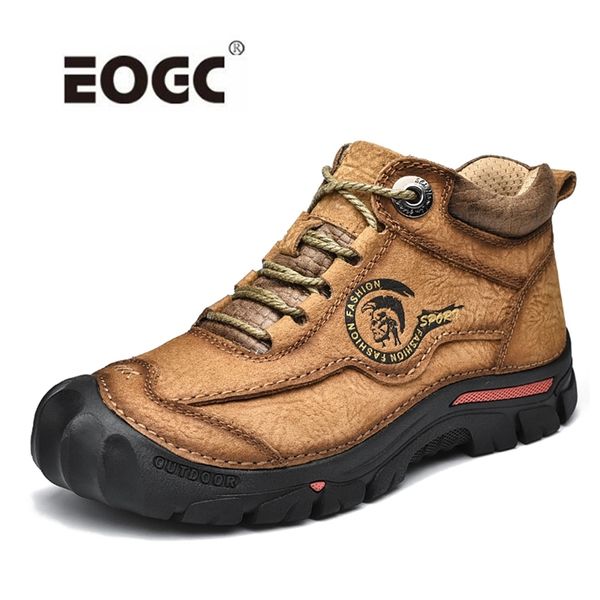 

plus size snow boots protective and wear-resistant sole men warm comfortable walking autumn winter shoes 211023, Black