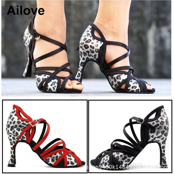 

women's latin dance sho high heels social square sandals soft soled