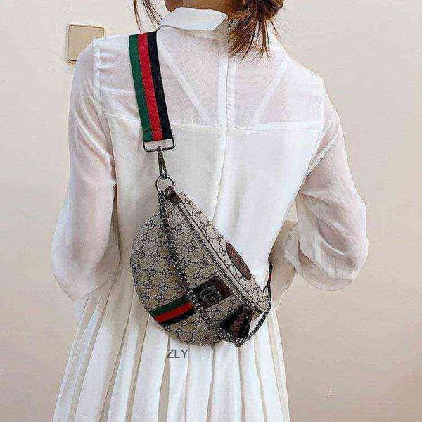 

large-capacity handbagsins small women 2021 new dumpling straddle women's single shoulder chest 100 waist bag fashion hand zly z
