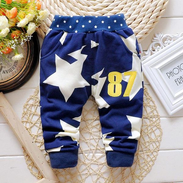 

trousers 2021 spring baby star pants four colors cotton boy/girl, Blue