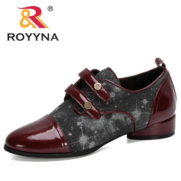 

dress shoes royyna 2021 designers canvas women pumps patent leather buckle school girls chunky heels working feminimo, Black