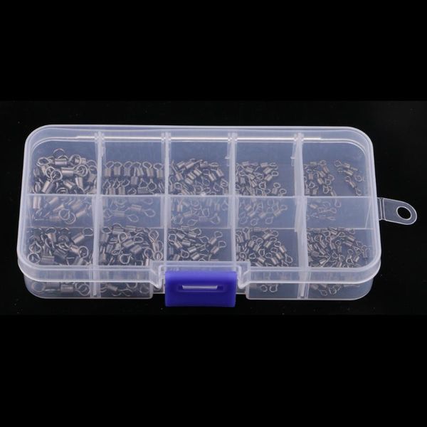 

fishing hooks 210pcs durable ball/barrel bearing swivel solid ring connector