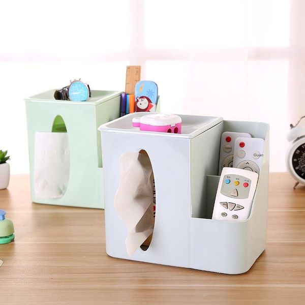 

tissue boxes & napkins creative multi-function remote control storage box deskplastic paper living room bedroom pumping