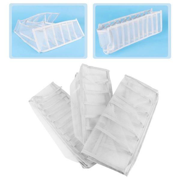 

storage drawers 3pcs household underwear boxes sock folding box (white)