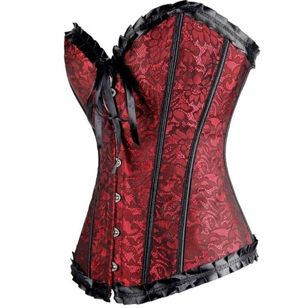 

women's shapers women slimming underwear body shaper fashion boned corsets printed bandage shapewear outfit corset mujer 2021, Black;white