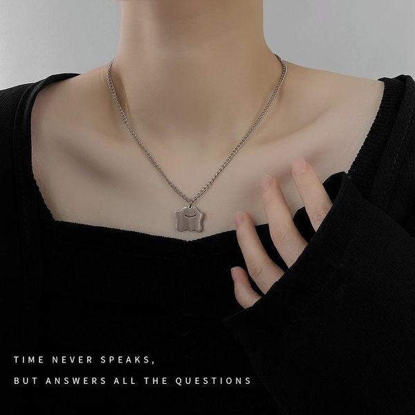 

chains necklace women irregular necklaces woman geometric cubic creative clavicle chain fashion cute silver color kpop metal collier