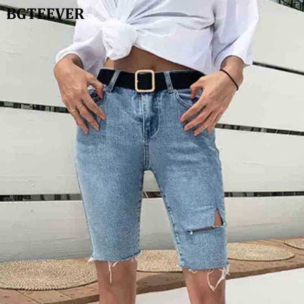 

women's shorts shorts casual women skinny half pants high waist chic ripped holes female denim summer stretched jeans femme 1uqk, White;black