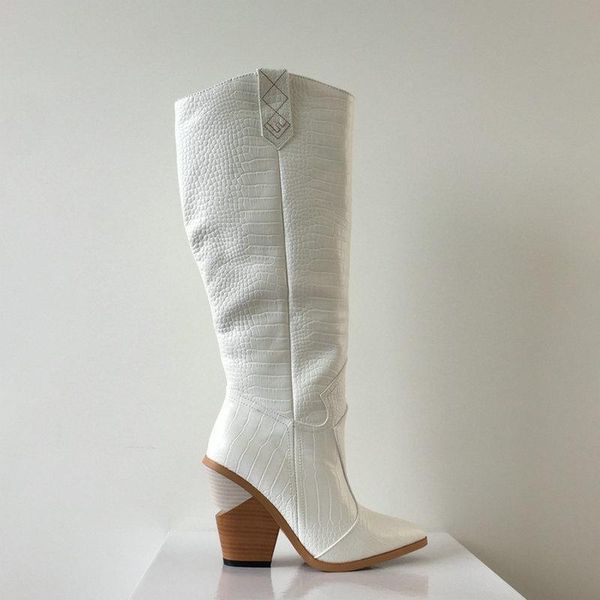 

boots 2021 season will code woman high with sharp women's shoes coarse west, Black