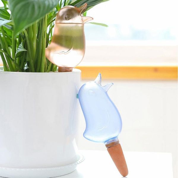 

watering equipments bird shape lazy flower kettle transparent automatic drip sprayer pot plant waterer self pouring devices garden bottle