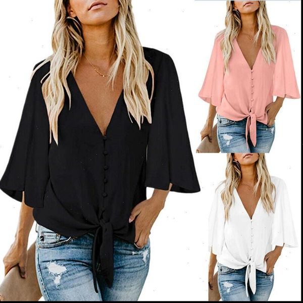 

fashion summer loose tunic casual womens shirts clothes plus size, White