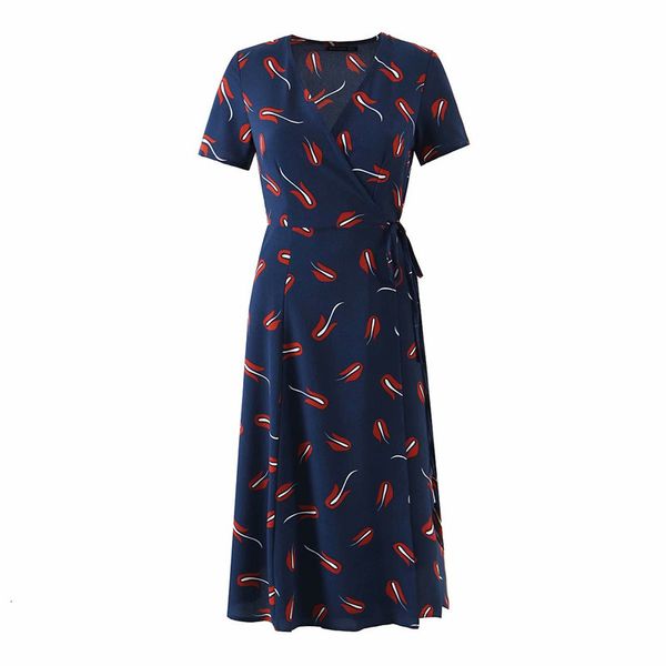 

casual dresses women v neck draw back 2021 summer fashion ladies chinese style slim female printed long odrt, Black;gray