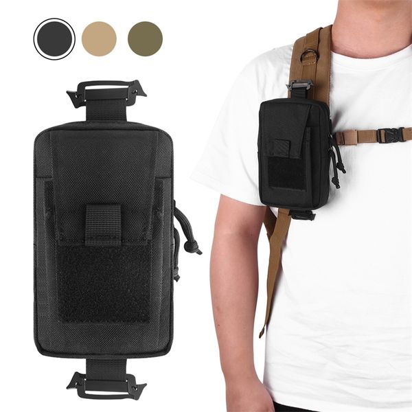 

1000d tactical molle pouch outdoor mobile phone wallet edc waist bag utility vest backpack hanging for hunting camping