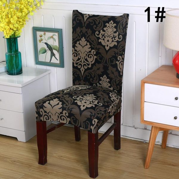 

chair covers 1 piece removable office dining room seat covered elastic stretch slipcovers short