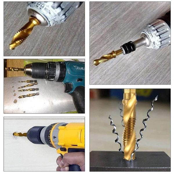 

hexagon shank screw thread metric tap drill bits machine compound hand tools