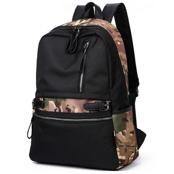 

backpack college student men school bags fashion backpacks for teenager camouflage women 2021 solid bag embroidered travel