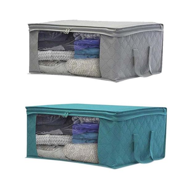 

clothing & wardrobe storage non-woven clothes bag folding quilt dust-proof cabinet finishing box home supplies space bags organizador