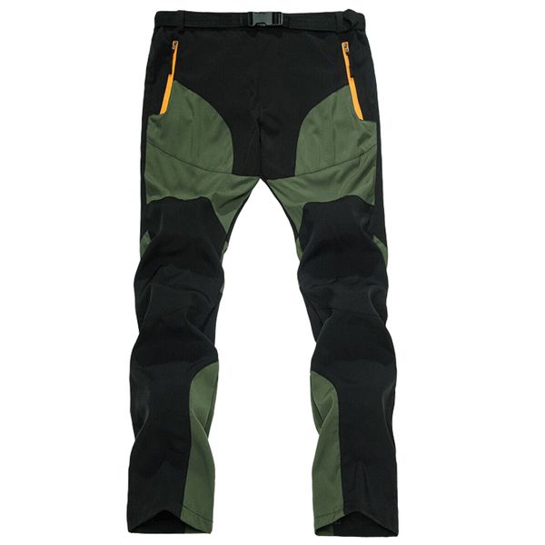 

men's pants quick dry casual summer multi pockets lightweight army cargo male outdoorsports waterproof trousers sn6q, Black