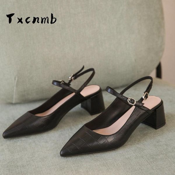 

brand women sandals elegant square heels ol ladies black brown shoes