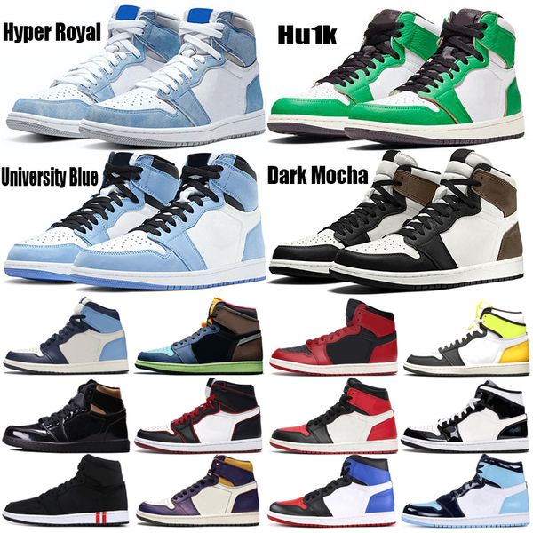 

jumpman 1 1s 2021 arrival basketball shoes university blue hyper royal twist volt gold mens womens mid obsidian unc chicago trainers sport s