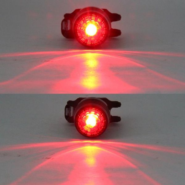 

bike lights set aluminum alloy usb rechargeable 3-mode bicycle headlight waterproof tail rear warning red light lamp with cable