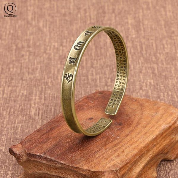 

bangle fashion old color glossy brass bangles jewelry pure copper diy bracelet accessories women simple vintage for gift, Black