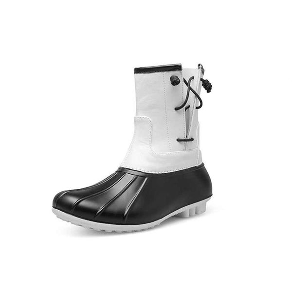 

boots women jelly shoes special ankle leather waterproof rubber sole female non-slip rain botas mujer, Black