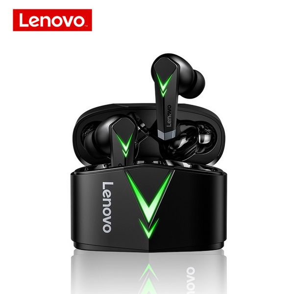 

lenovo lp6 tws earphones gaming headset 65ms low latency wireless earphone with mic bass audio sports bluetooth gamer earbuds