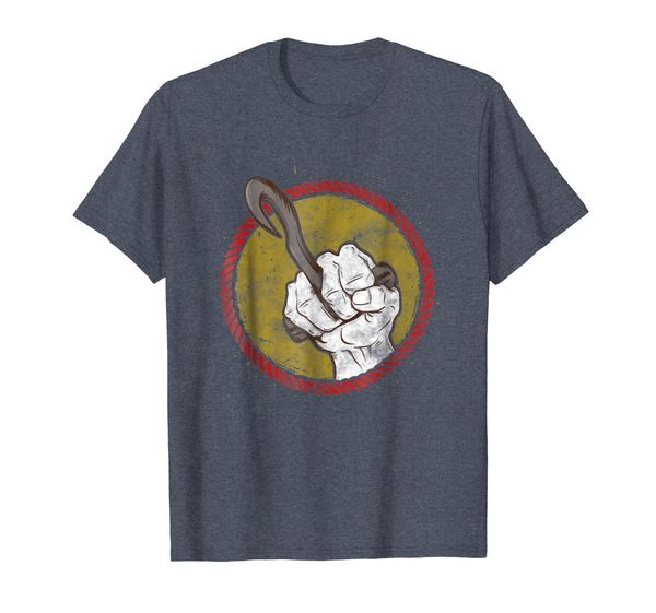 

union longshoreman gift | hook and fist symbol father's day, White;black